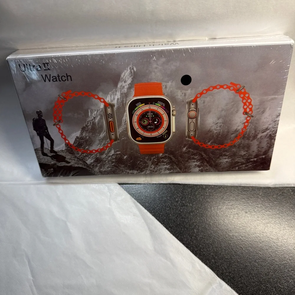Ultra II Watch - Orange Band For Men Woman Fitness Tracker